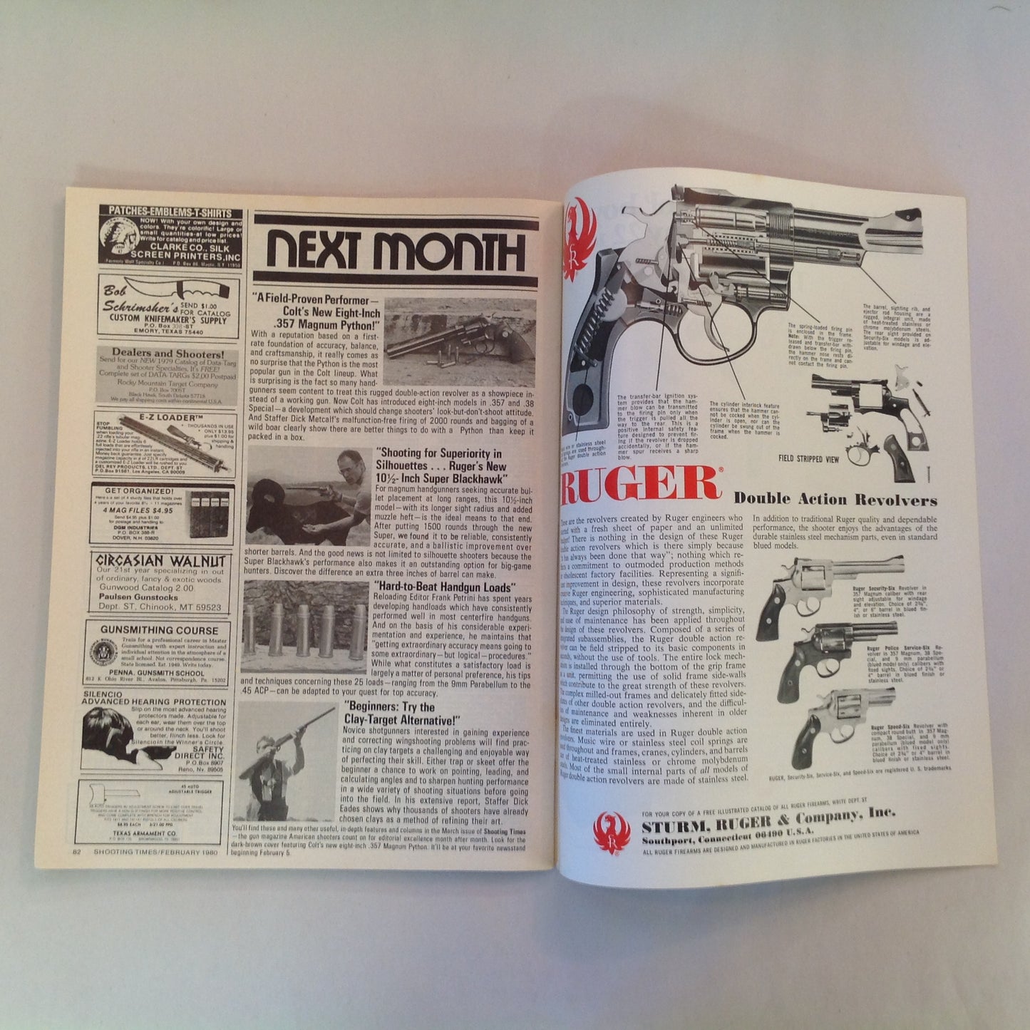 Vintage Feb 1998 Shooting Times Magazine Weatherby's .243 Vanguard Smith & Wesson Model 25-5 Handloader's Bonus Special Issue