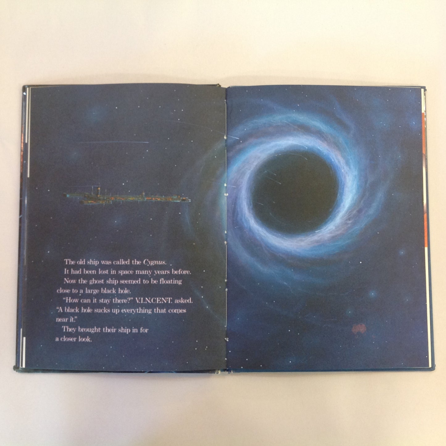 Vintage 1979 Children's Hardcover Disney's Wonderful World of Reading The Black Hole Random House