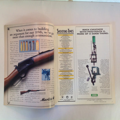 Vintage Jun 1991 Shooting Times Magazine Ruger's New Wave 9mm Autos and Revolvers Extended Range Ammo Remington Model 600