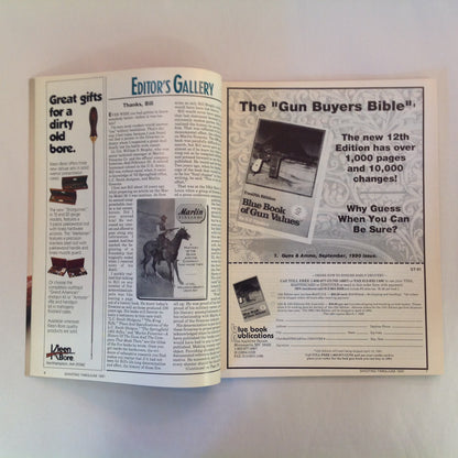 Vintage Jun 1991 Shooting Times Magazine Ruger's New Wave 9mm Autos and Revolvers Extended Range Ammo Remington Model 600