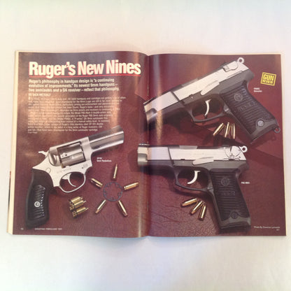 Vintage Jun 1991 Shooting Times Magazine Ruger's New Wave 9mm Autos and Revolvers Extended Range Ammo Remington Model 600