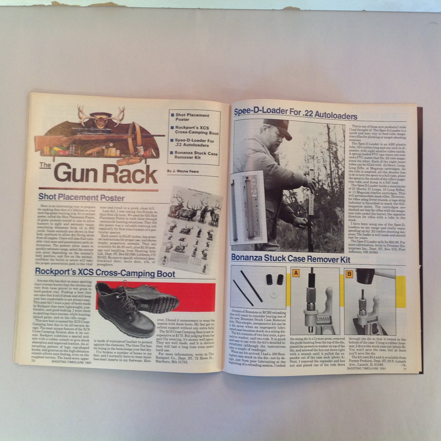 Vintage Jun 1991 Shooting Times Magazine Ruger's New Wave 9mm Autos and Revolvers Extended Range Ammo Remington Model 600