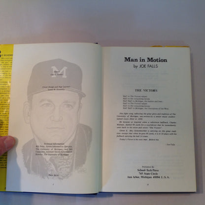 Vintage 1973 Hardcover Bo Schembechler: Man In Motion Joe Falls First Edition