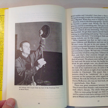 Vintage 1973 Hardcover Bo Schembechler: Man In Motion Joe Falls First Edition