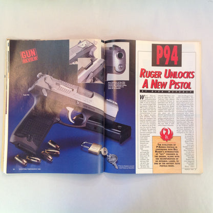 Vintage Mar 1994 Shooting Times Magazine Special Handgun Issue Ruger P94 Auto Lasers Autos Vs Revolvers Shootout