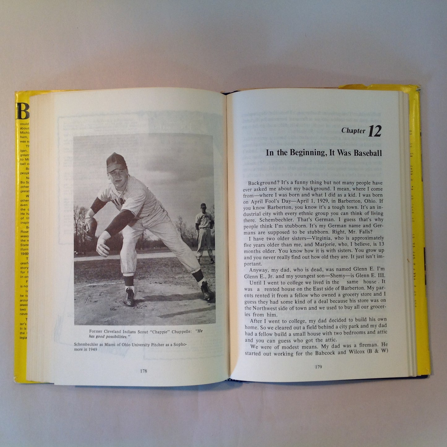 Vintage 1973 Hardcover Bo Schembechler: Man In Motion Joe Falls First Edition