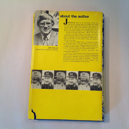 Vintage 1973 Hardcover Bo Schembechler: Man In Motion Joe Falls First Edition