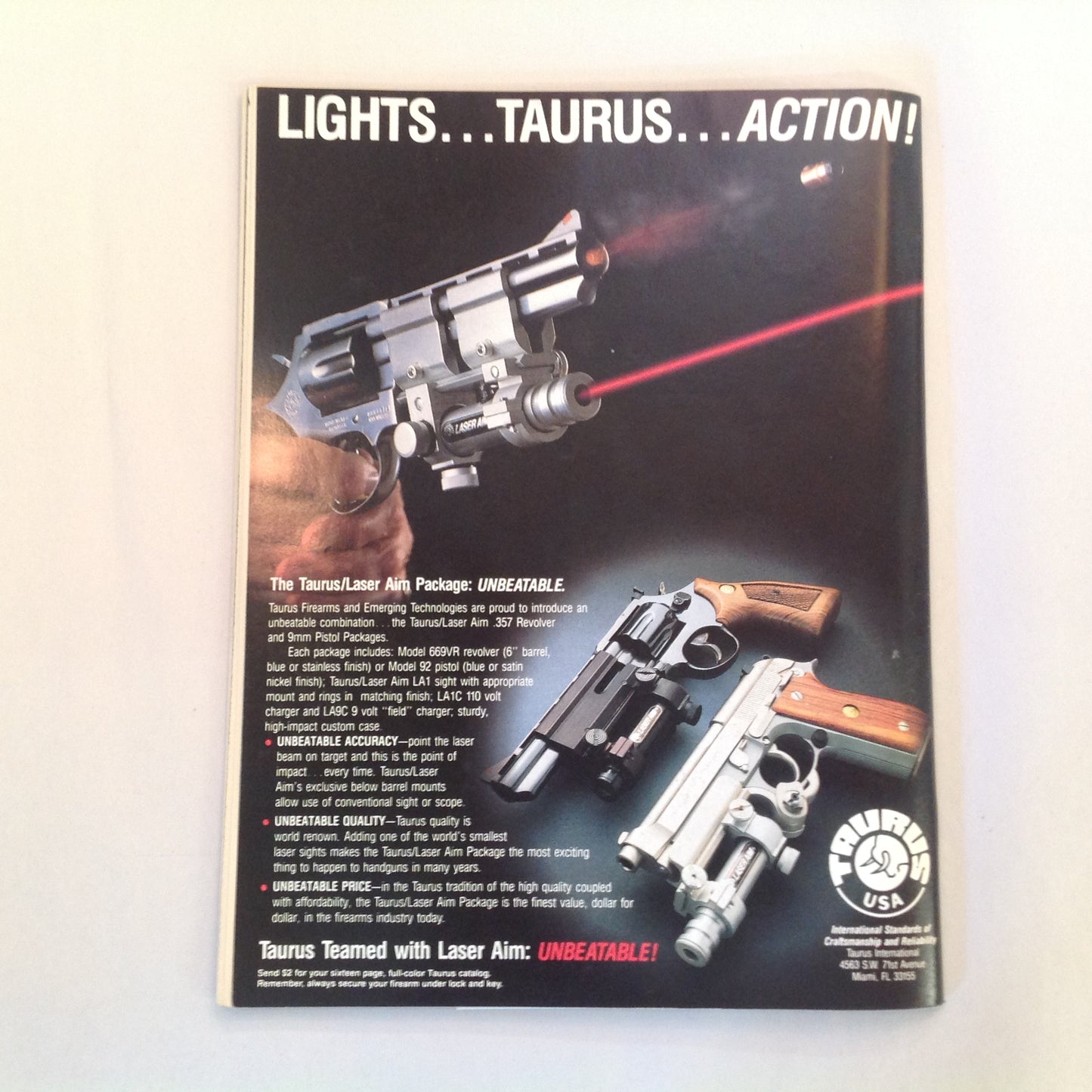 Vintage Apr 1990 Shooting Times Magazine .40 S&W Model 4006 Exclusive Cartridge/Gun Reports Win a Safari!