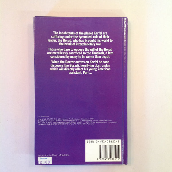 Vintage 1985 Hardcover Doctor Who: Timelash