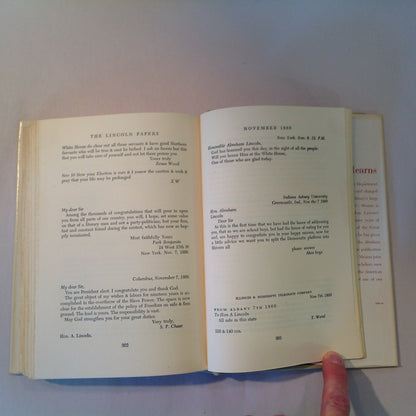 Vintage 1948 Two Volume Hardcover Slipcase Set The Lincoln Letters David Mearns First Edition