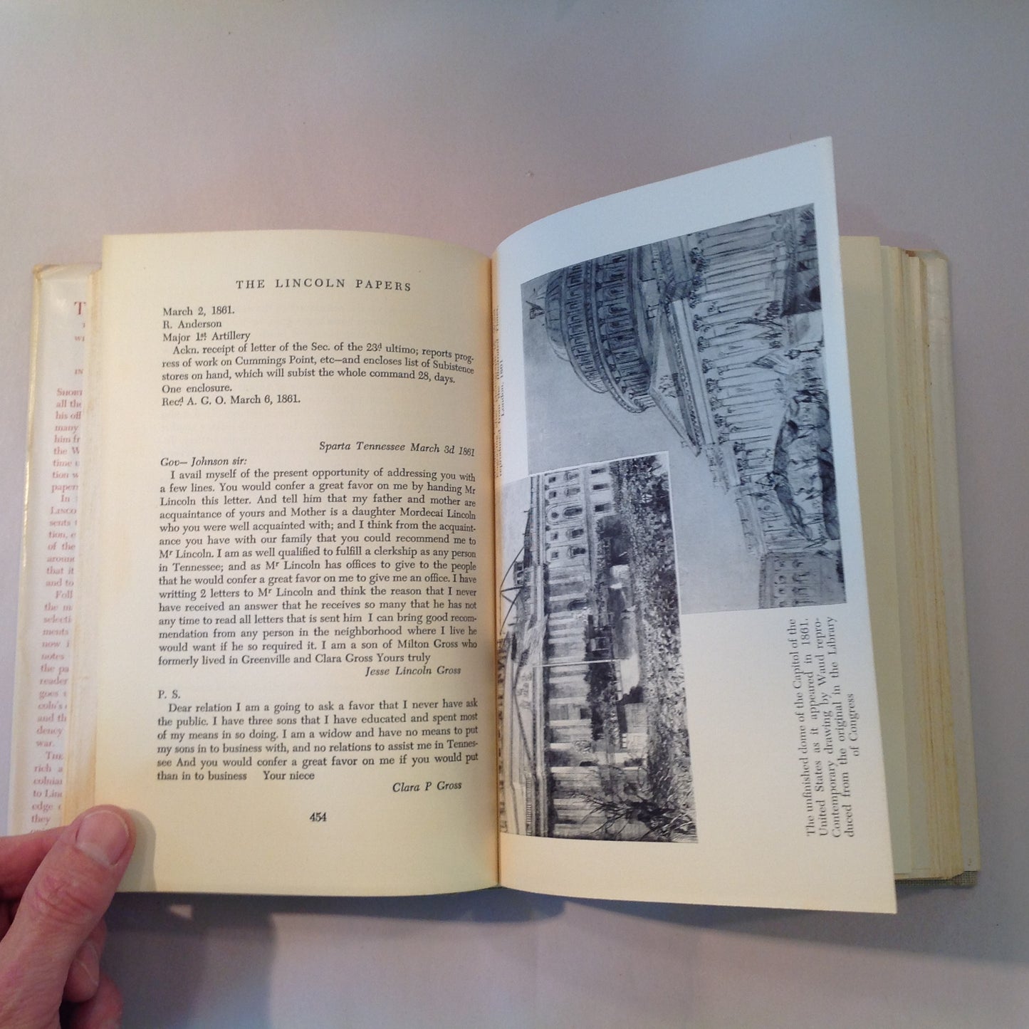 Vintage 1948 Two Volume Hardcover Slipcase Set The Lincoln Letters David Mearns First Edition