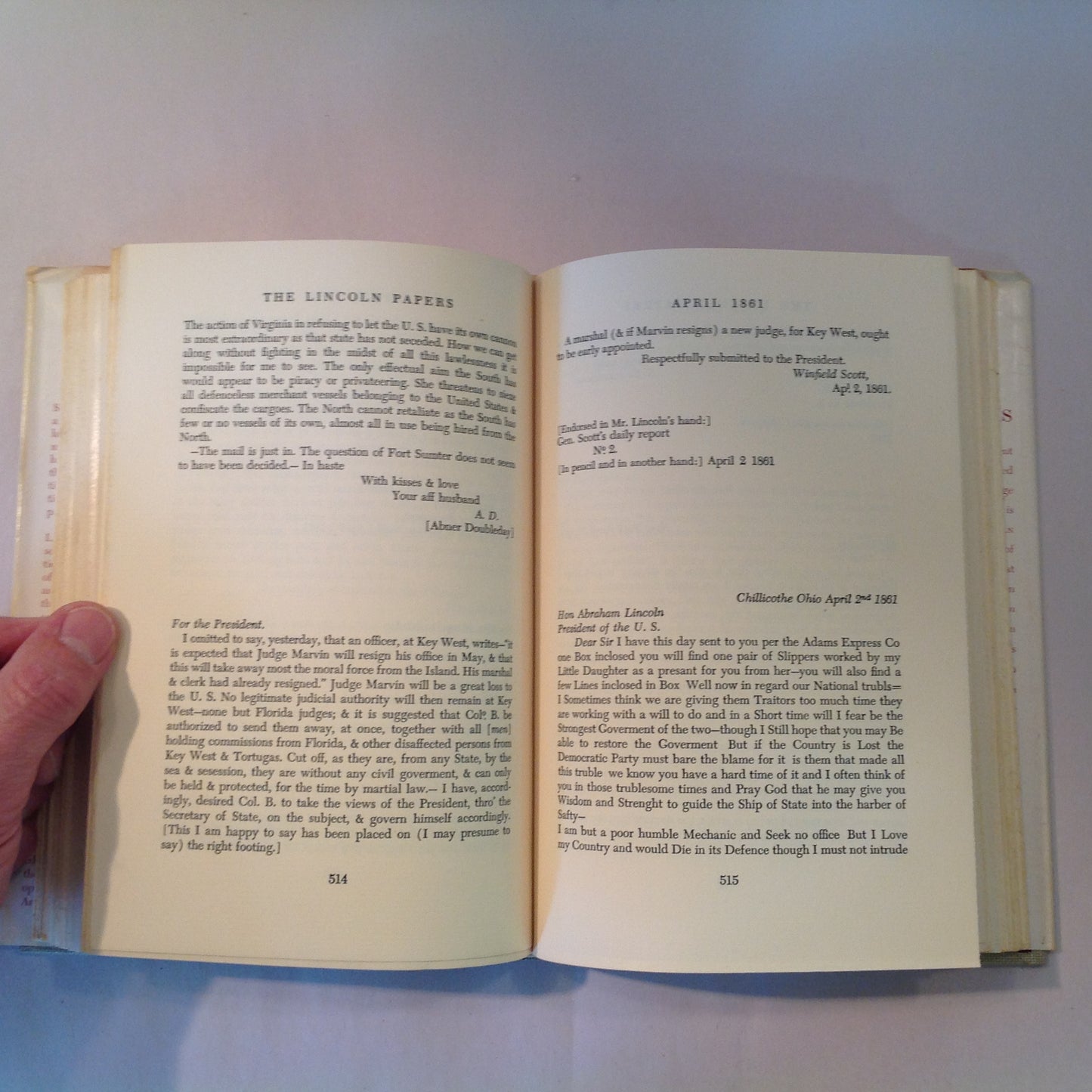 Vintage 1948 Two Volume Hardcover Slipcase Set The Lincoln Letters David Mearns First Edition