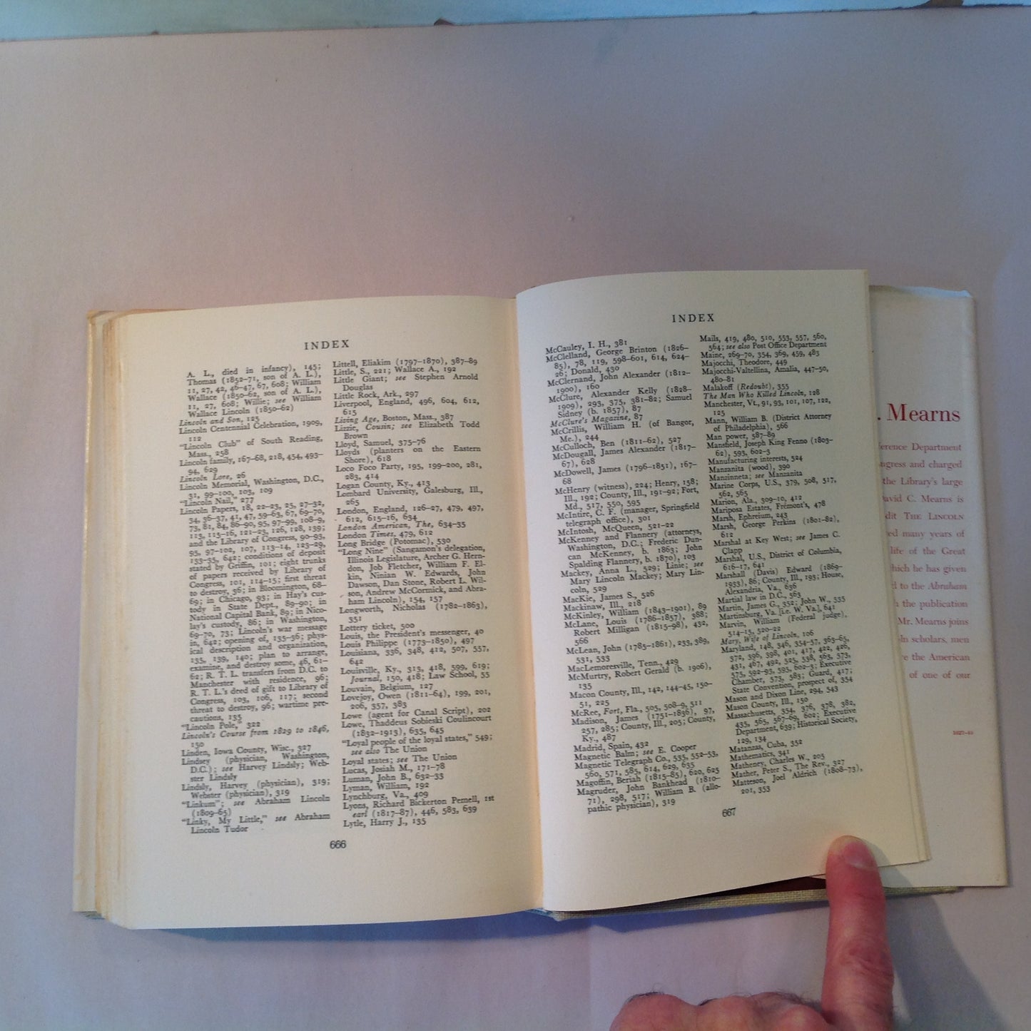 Vintage 1948 Two Volume Hardcover Slipcase Set The Lincoln Letters David Mearns First Edition