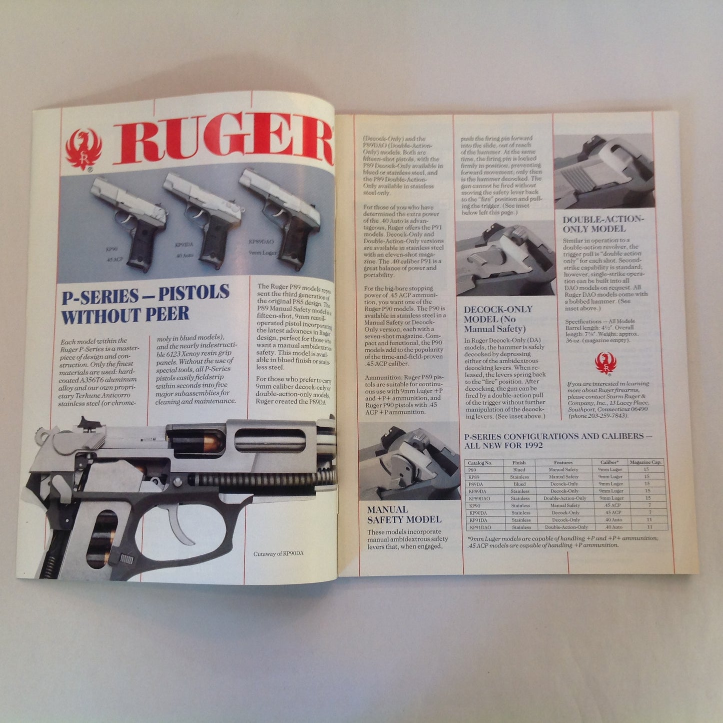 Vintage Jun 1992 Shooting Times Magazine .40 S&W Vs .45 ACP Classic .22 Rifles Black Talon Winchester