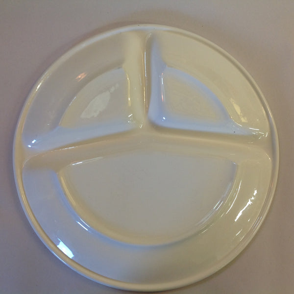 Vintage Western Style Ranch Brand Chuck Wagon White Porcelain Divided Dinner Plate and Mug