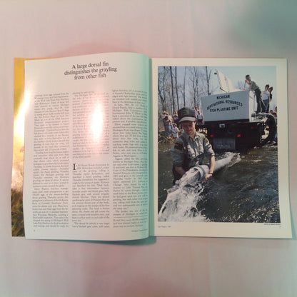 Vintage Jul-Aug 1987 Michigan Natural Resources Magazine The Graylings Are Coming