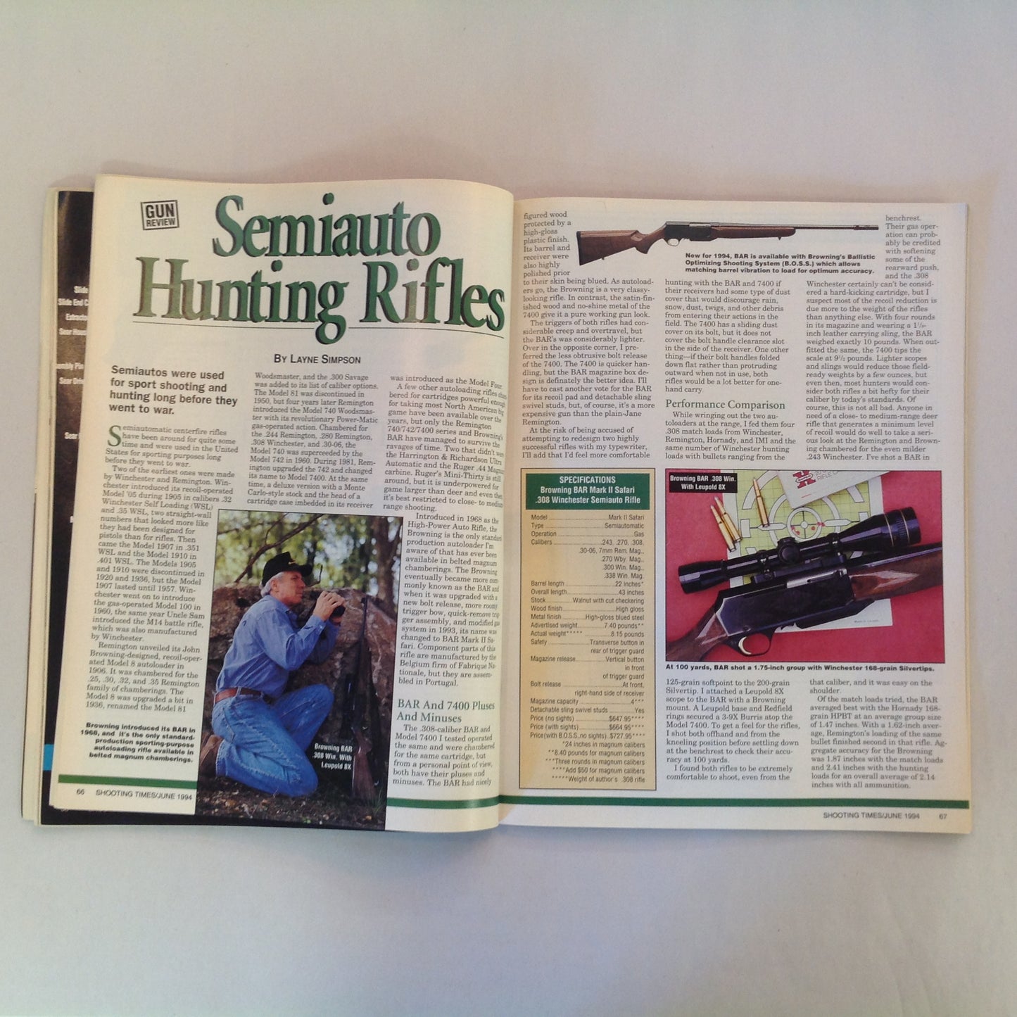 Vintage Jun 1994 Shooting Times Magazine 25 New Guns & Shooting Products S&W Sigma Series Semiautos as Hunting Rifles Hornady Vector Ammo