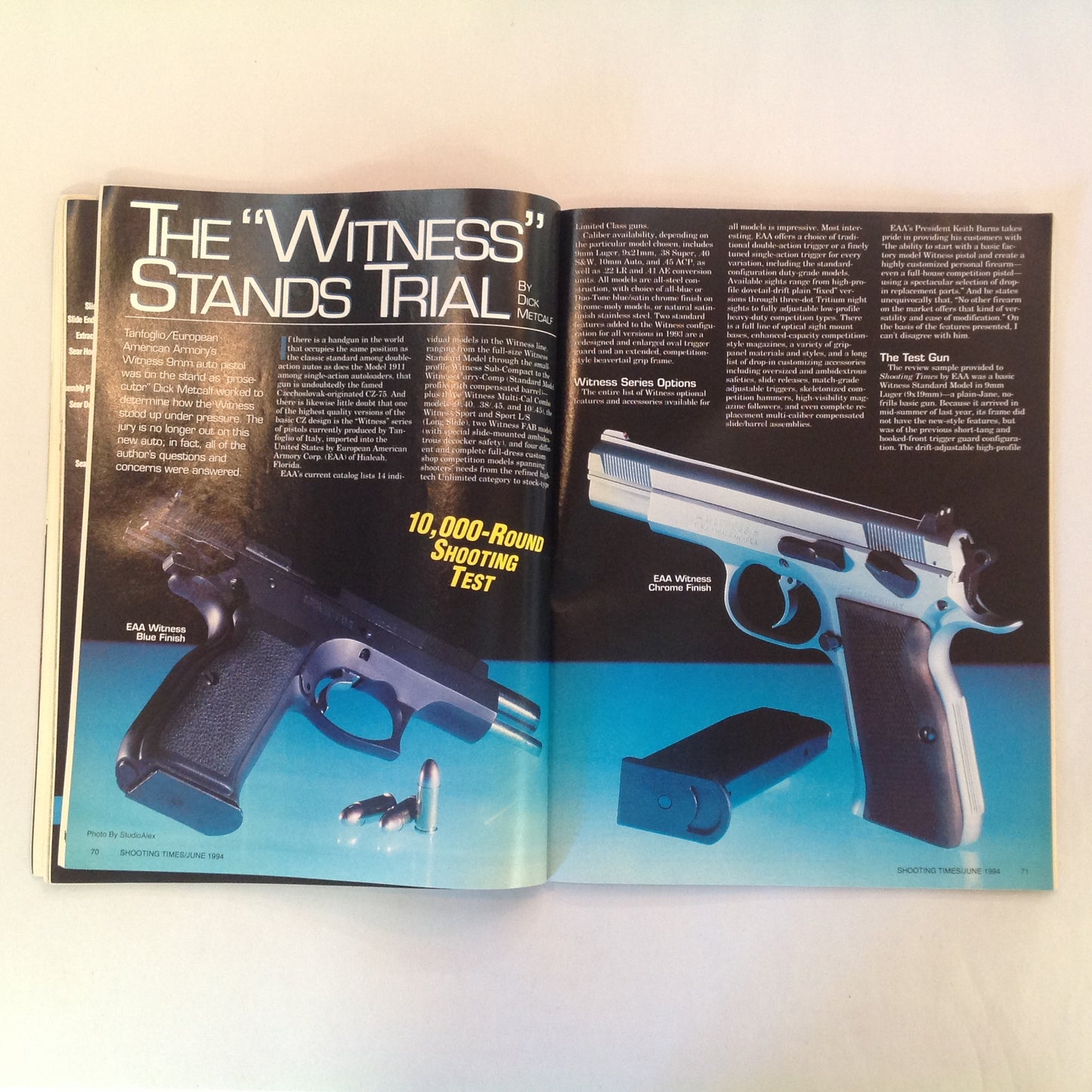 Vintage Jun 1994 Shooting Times Magazine 25 New Guns & Shooting Products S&W Sigma Series Semiautos as Hunting Rifles Hornady Vector Ammo