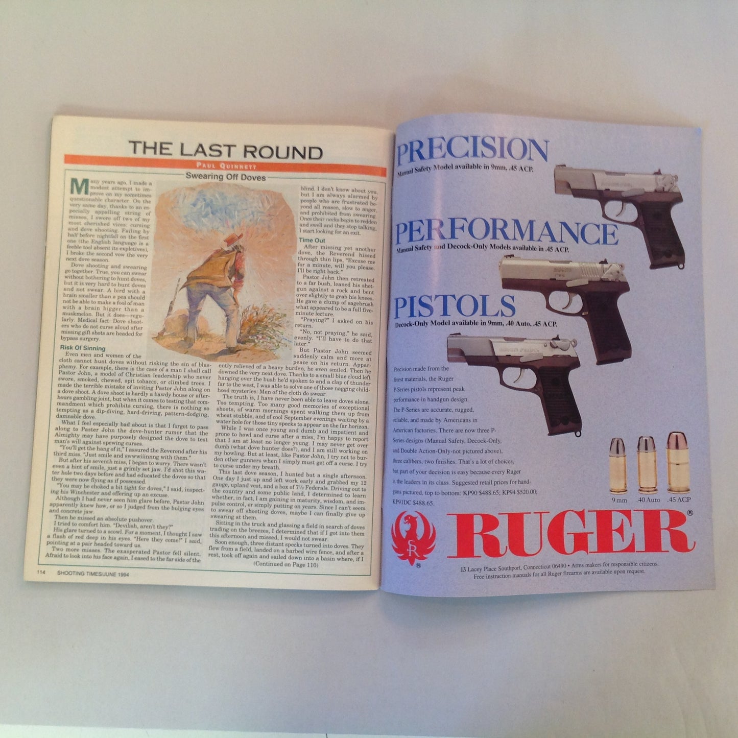 Vintage Jun 1994 Shooting Times Magazine 25 New Guns & Shooting Products S&W Sigma Series Semiautos as Hunting Rifles Hornady Vector Ammo