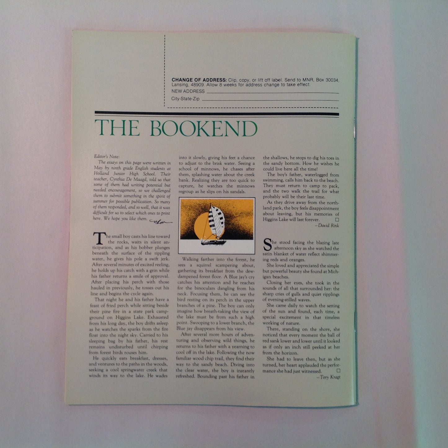 Vintage Jul-Aug 1987 Michigan Natural Resources Magazine The Graylings Are Coming