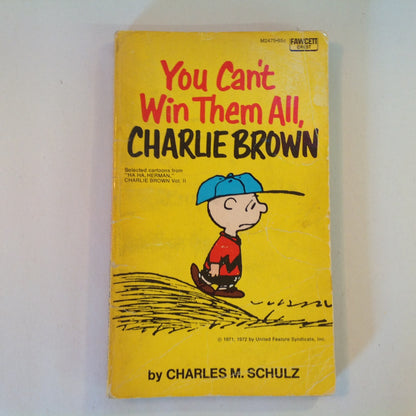 Vintage 1975 Mass Market Paperback You Can't Win Them All, Charlie Brown Peanuts Charles Schulz