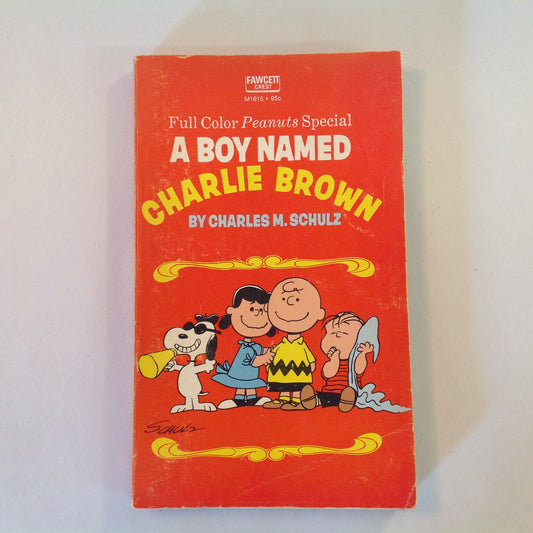 Vintage 1971 Mass Market Paperback A Boy Named Charlie Brown: A Full-Color Peanuts Special Charles Schulz