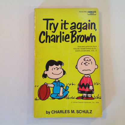 Vintage 1974 Mass Market Paperback Try It Again, Charlie Brown Peanuts Charles Schulz