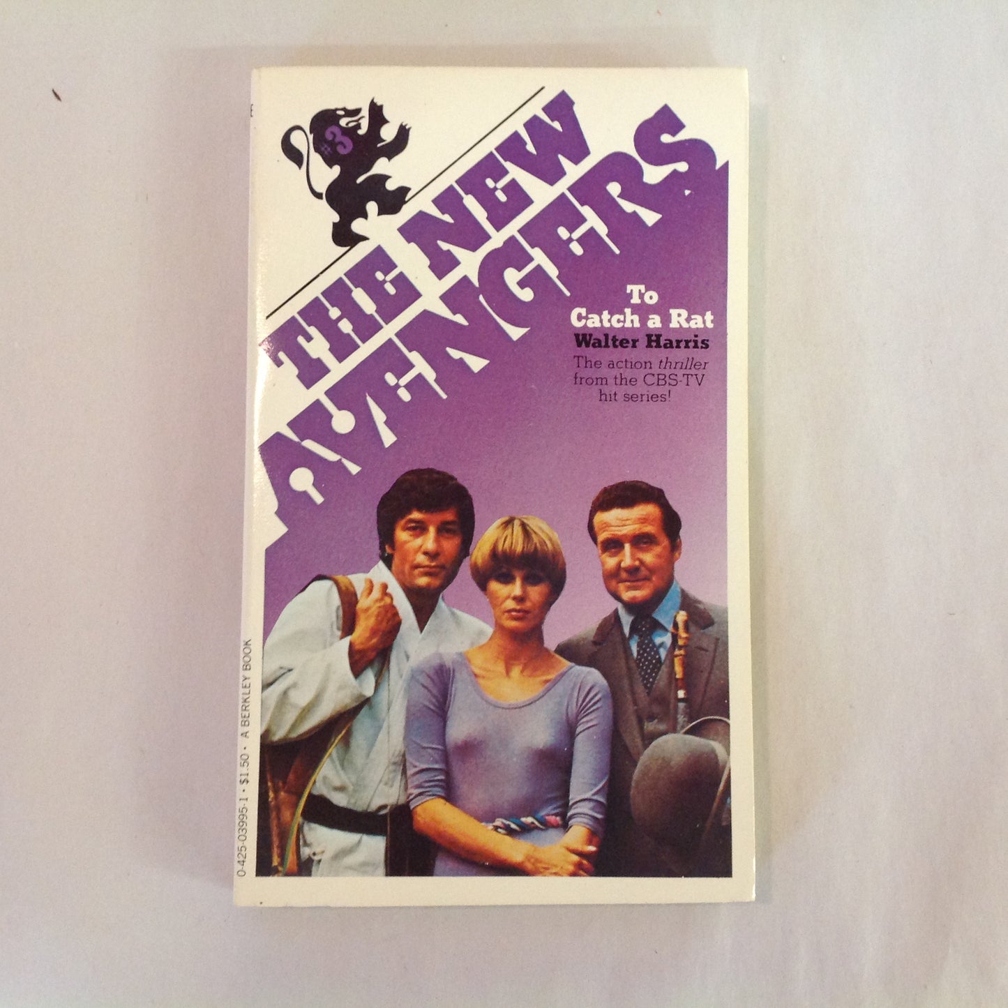 Vintage 1978 Mass Market Paperback The New Avengers #3: To Catch A Rat Walter Harris