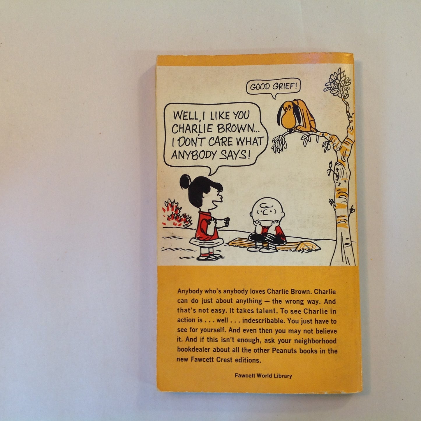 Vintage 1959 Mass Market Paperback We're On Your Side, Charlie Brown Peanuts Charles Schulz