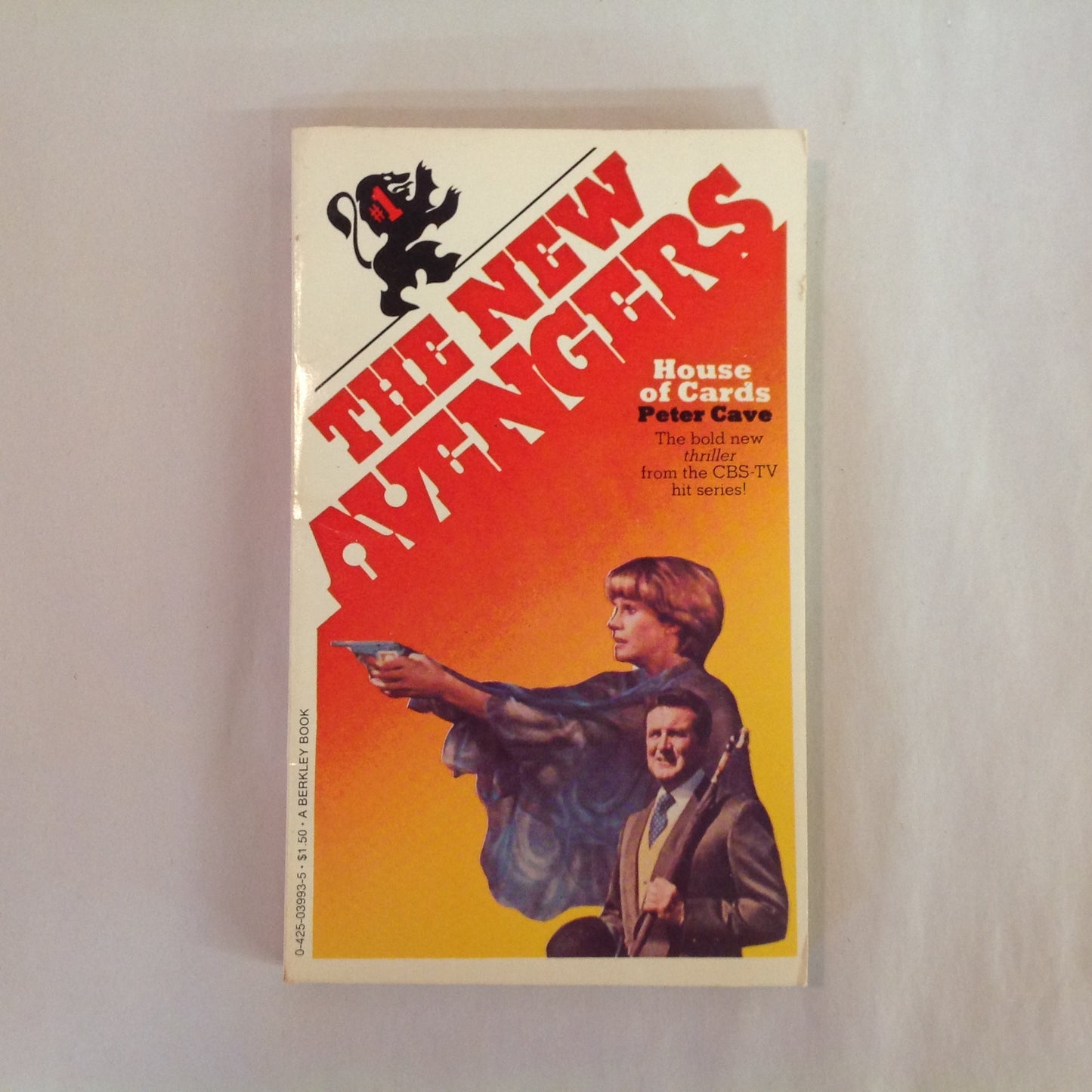 Vintage 1978 Mass Market Paperback The New Avengers #1: House of Cards Peter Cave
