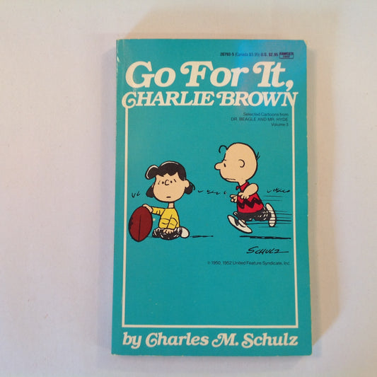 Vintage 1989 Mass Market Paperback Go For It, Charlie Brown