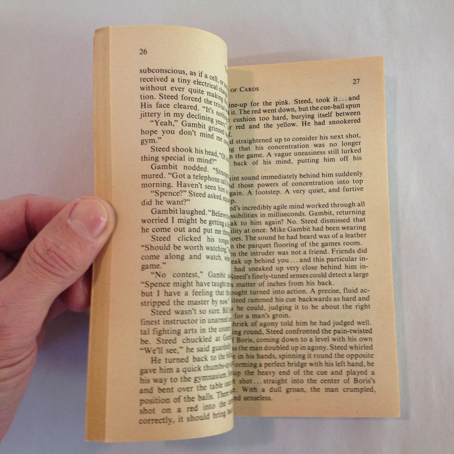 Vintage 1978 Mass Market Paperback The New Avengers #1: House of Cards Peter Cave