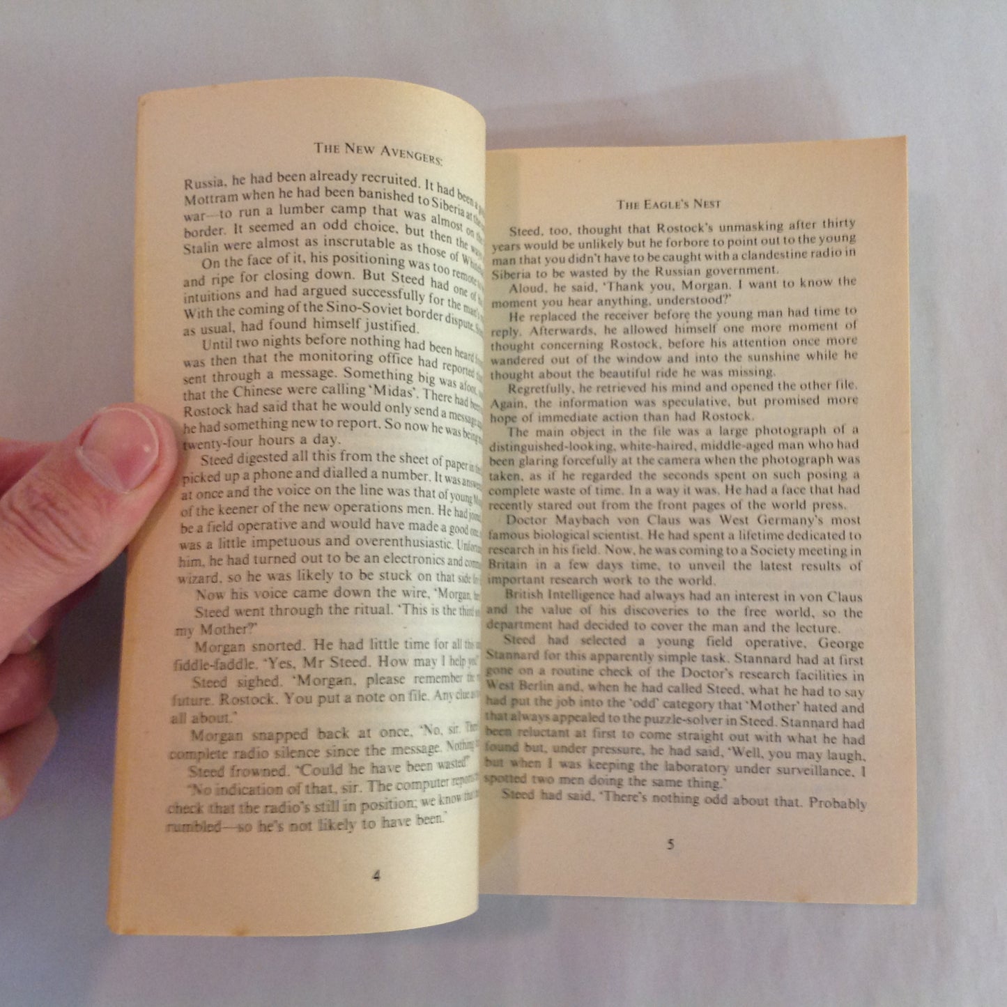 Vintage 1978 Mass Market Paperback The New Avengers #2: The Eagle's Nest John Carter