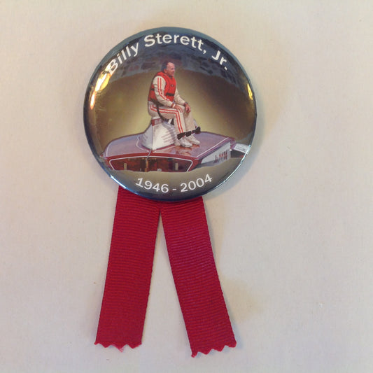 2004 Souvenir Pinback Powerboating Billy Sterett Jr 1946-2004 Ribbon Memorial 04