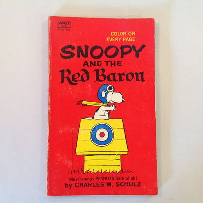 Vintage 1966 Mass Market Paperback Snoopy and the Red Baron Peanuts Charles Schulz