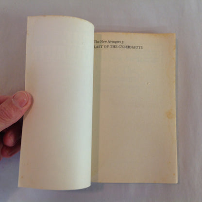 Vintage 1977 Mass Market Paperback The New Avengers: The Cybernauts Peter Cave