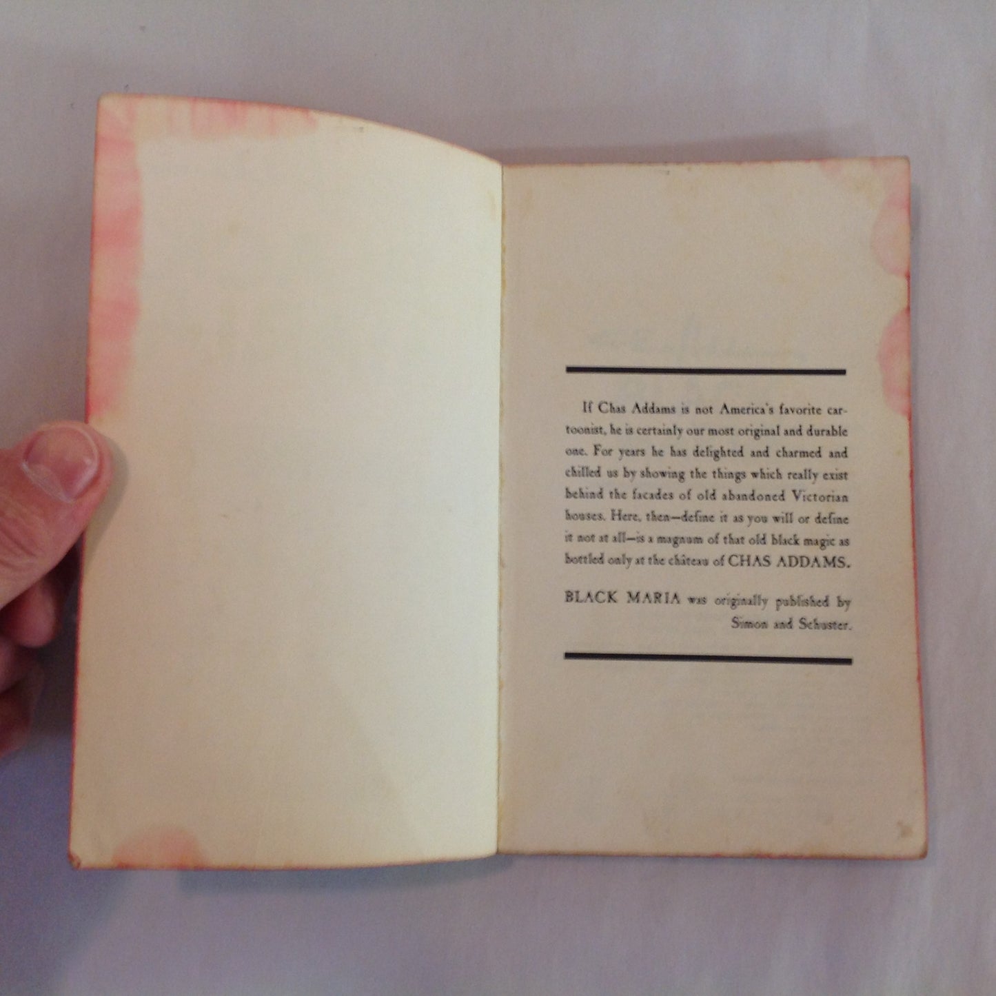 Vintage 1964 Mass Market Paperback Black Maria Charles Addams Pocket First