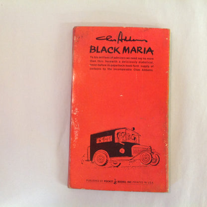 Vintage 1964 Mass Market Paperback Black Maria Charles Addams Pocket First