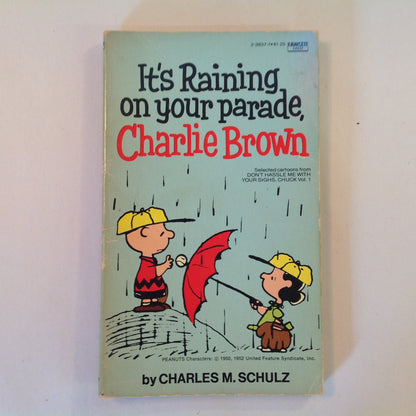 Vintage 1975 Mass Market Paperback It's Raining On Your Parade, Charlie Brown Charles Schulz