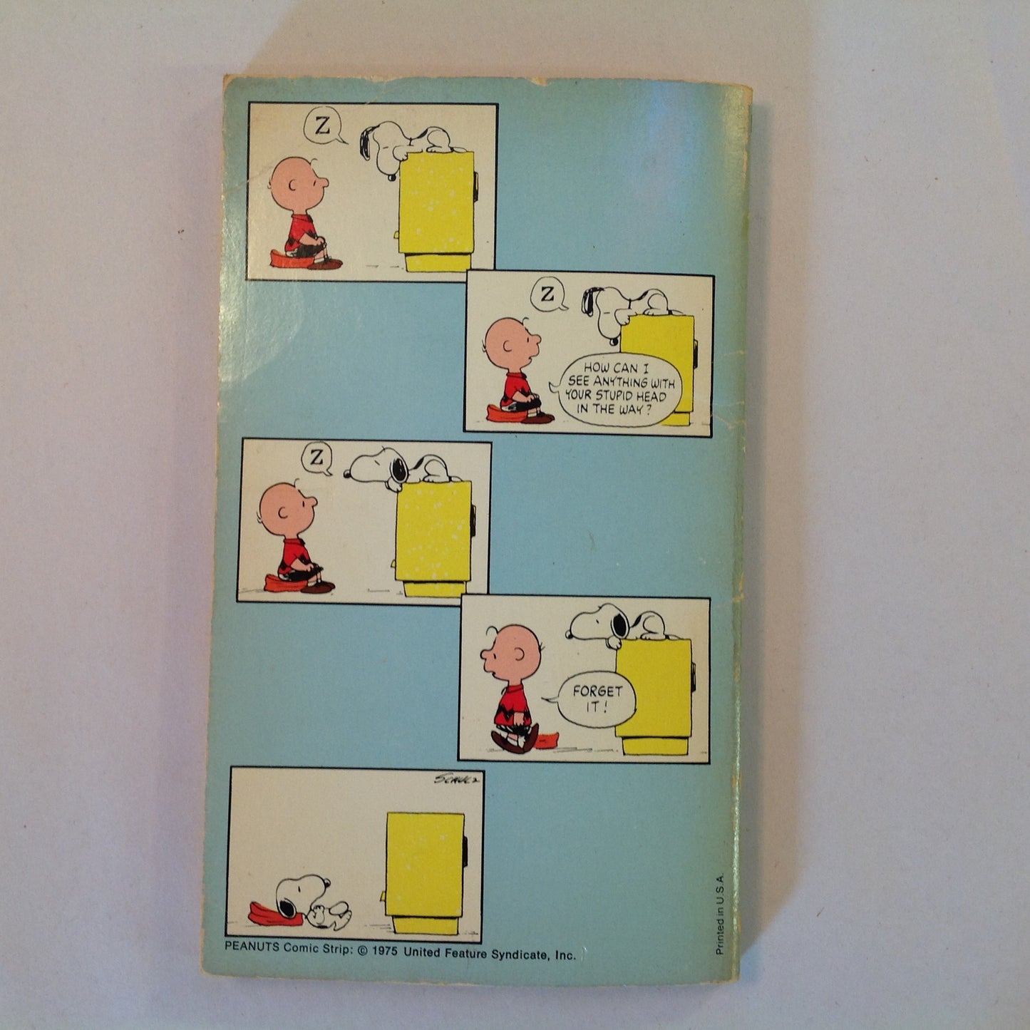 Vintage 1975 Mass Market Paperback It's Raining On Your Parade, Charlie Brown Charles Schulz