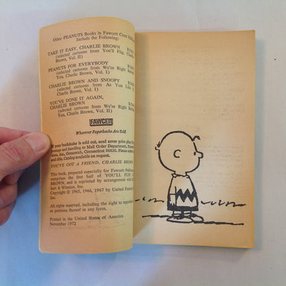 Vintage 1972 Mass Market Paperback You've Got a Friend, Charlie Brown Peanuts Charles Schulz