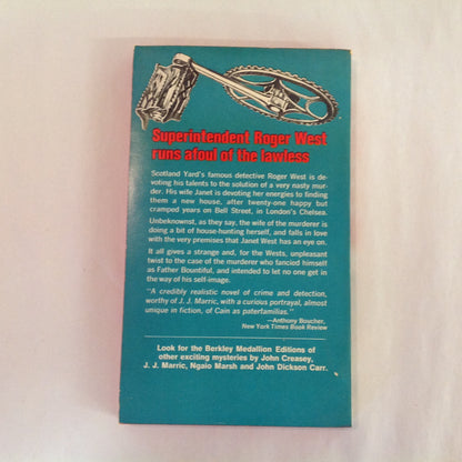 Vintage 1966 Mass Market Paperback The Scene of the Crime John Creasey