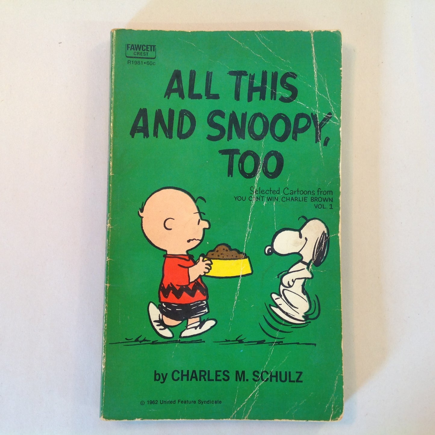 Vintage 1962 Mass Market Paperback All This and Snoopy, Too Peanuts Charles Schulz