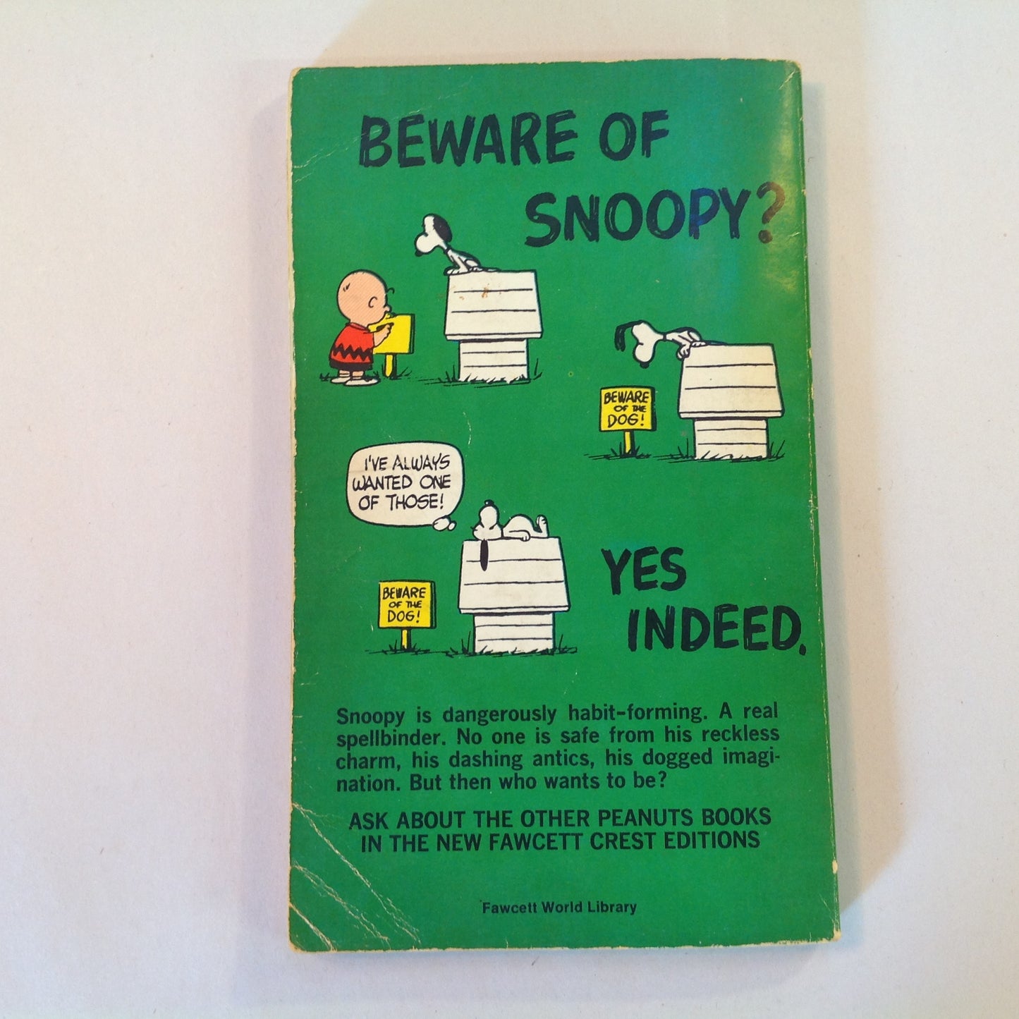 Vintage 1962 Mass Market Paperback All This and Snoopy, Too Peanuts Charles Schulz