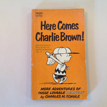 Vintage 1957 Mass Market Paperback Here Comes Charlie Brown! Peanuts Charles Schulz