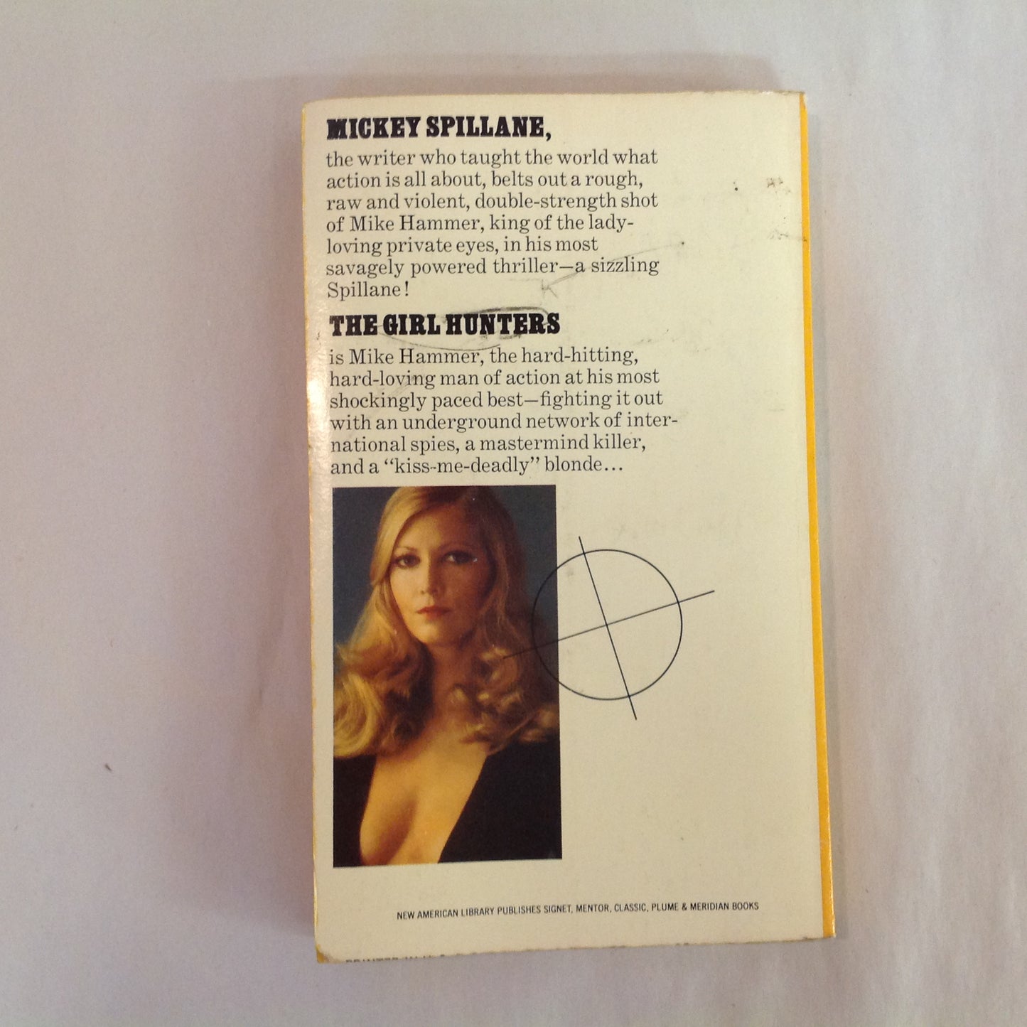 Vintage 1963 Mass Market Paperback The Girl Hunters Mickey Spillane