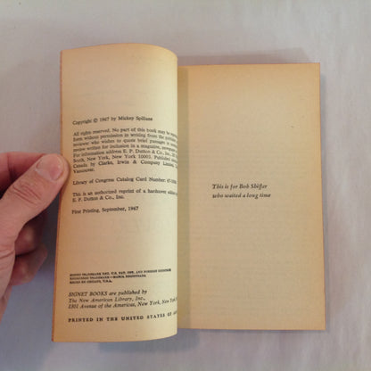 Vintage 1967 Mass Market Paperback The Body Lovers Mickey Spillane