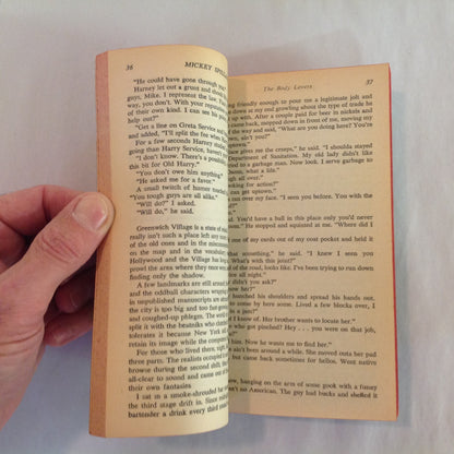 Vintage 1967 Mass Market Paperback The Body Lovers Mickey Spillane