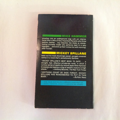 Vintage 1967 Mass Market Paperback The Body Lovers Mickey Spillane