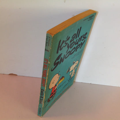 Vintage 1975 Mass Market Paperback It's All Yours, Snoopy Peanuts Charles Schulz